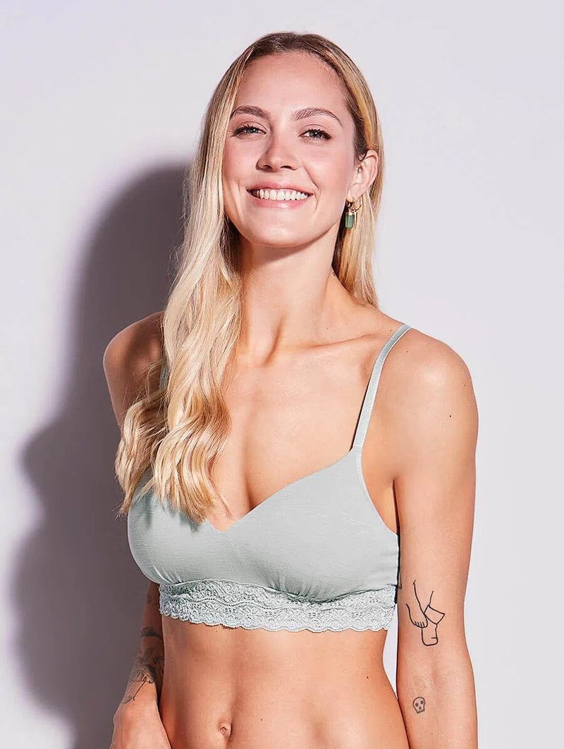 GREEN Triangle Cup Bra (Lace)